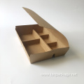 Multi-compartment kraft paper box